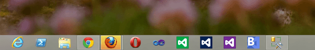 taskbar windows 8 icons