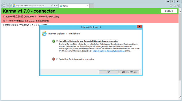 ie 11 security settings